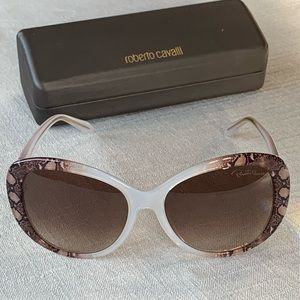 Roberto Cavalli Transparent Turtledove Brown Snake Mauve Temoe 727S 27F